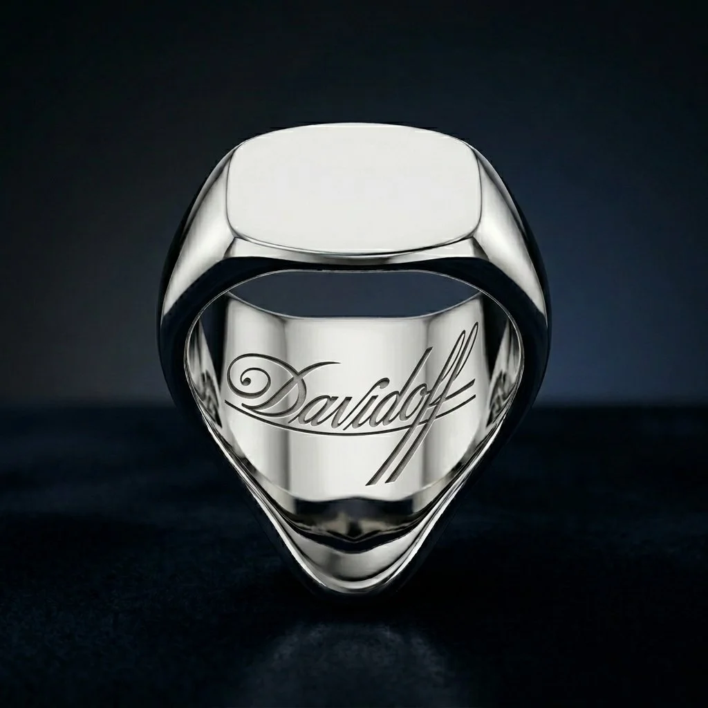 Ring with interior engraving