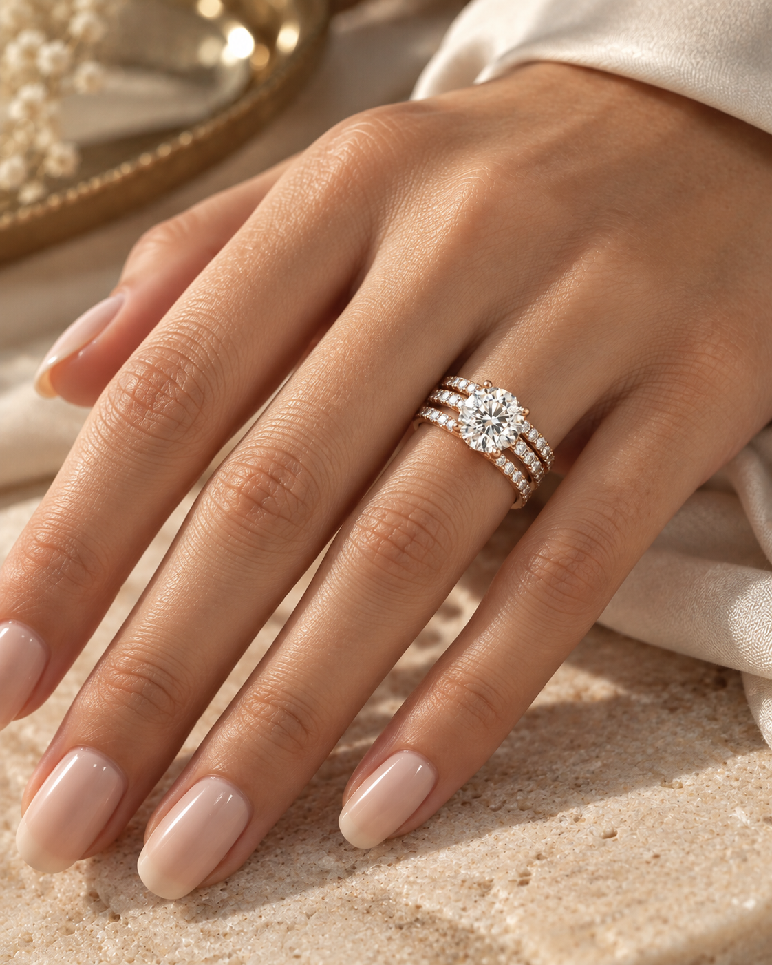 Bague solitaire diamant sur mesure Genève