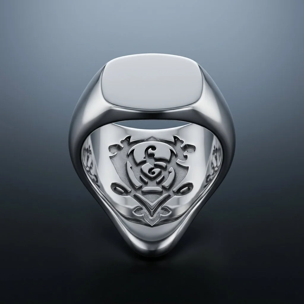 Bague avec gravure intérieure