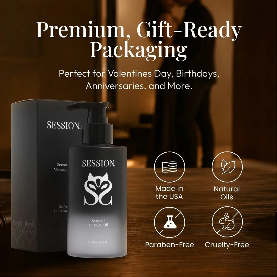 Session massage oil gift-ready packaging listing image