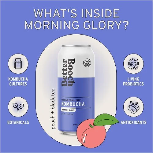 Better Booch Morning Glory ingredients infographic