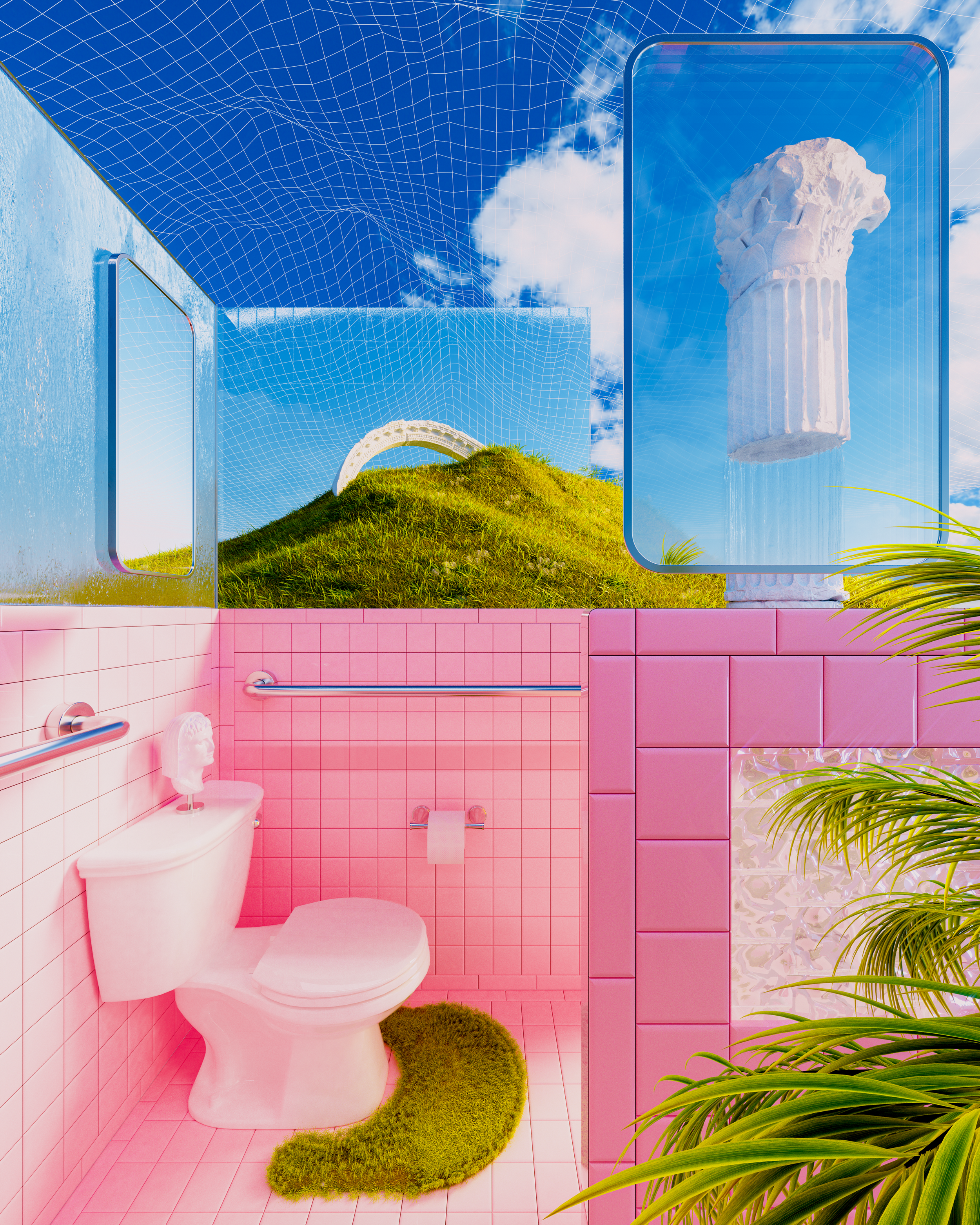 Toilet, featured visual artwork