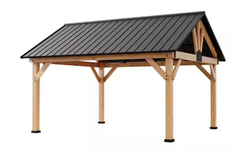 Cedar Wood Hardtop Gazebo