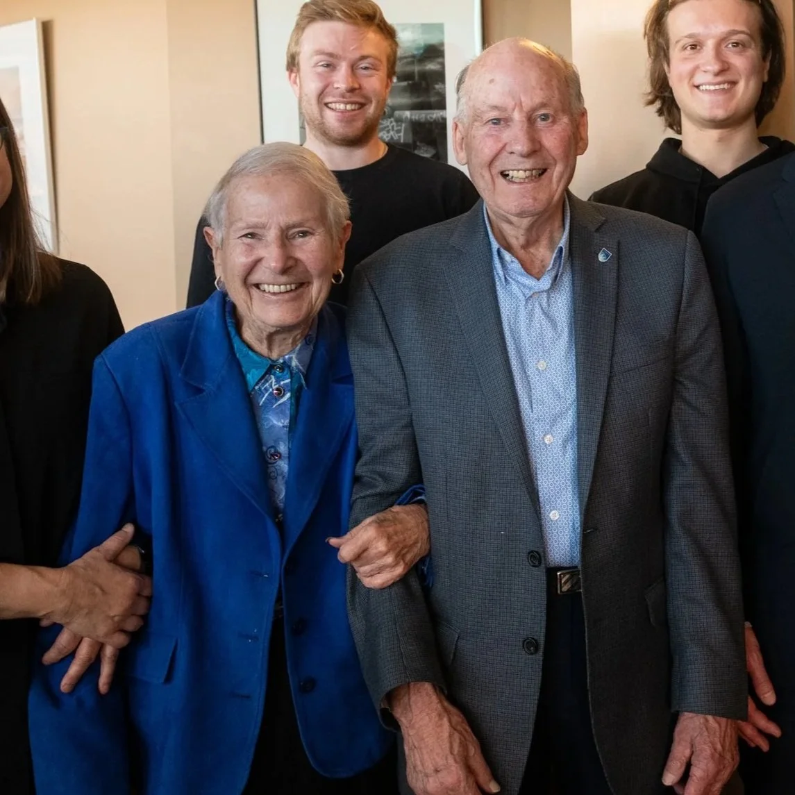 Grace and Arnold Rumbold with Edmonton Opera artists
