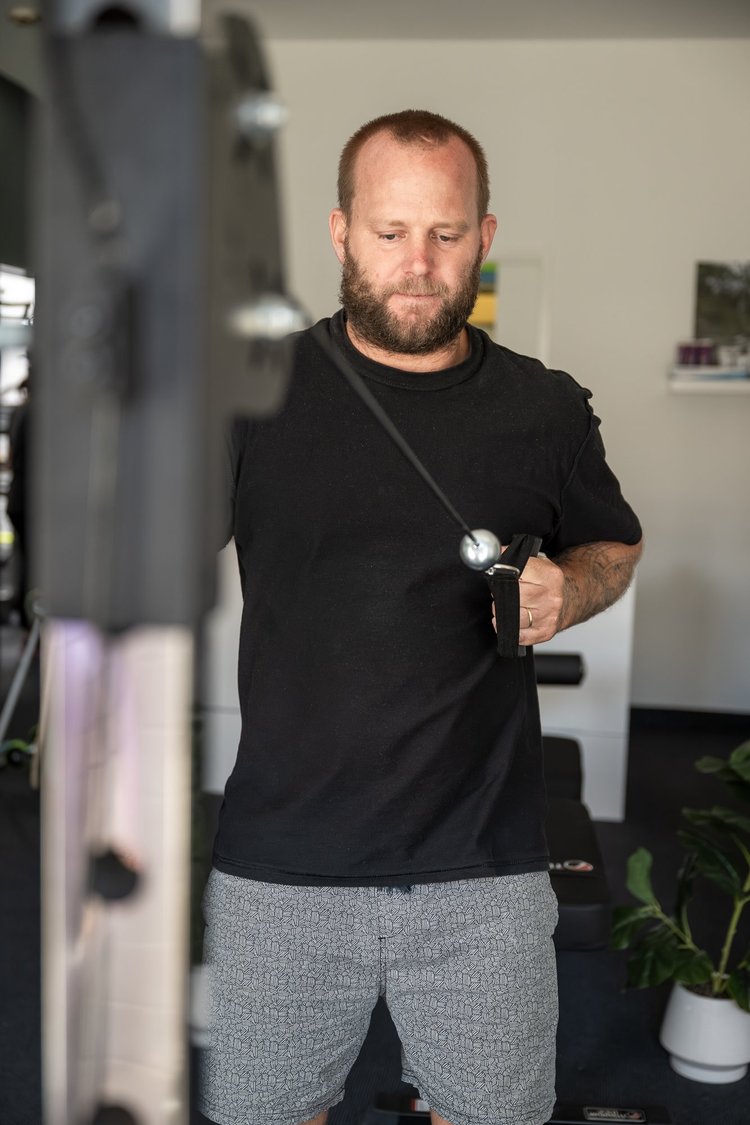 A client mid-session at one of our clinics