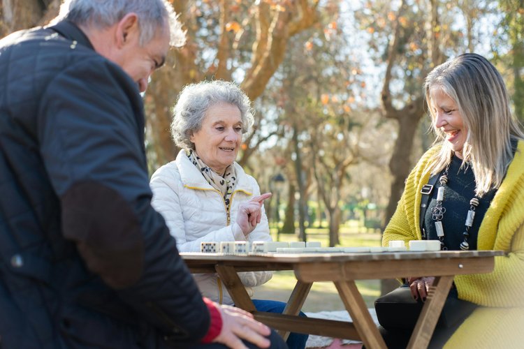 Older adults staying active and healthy