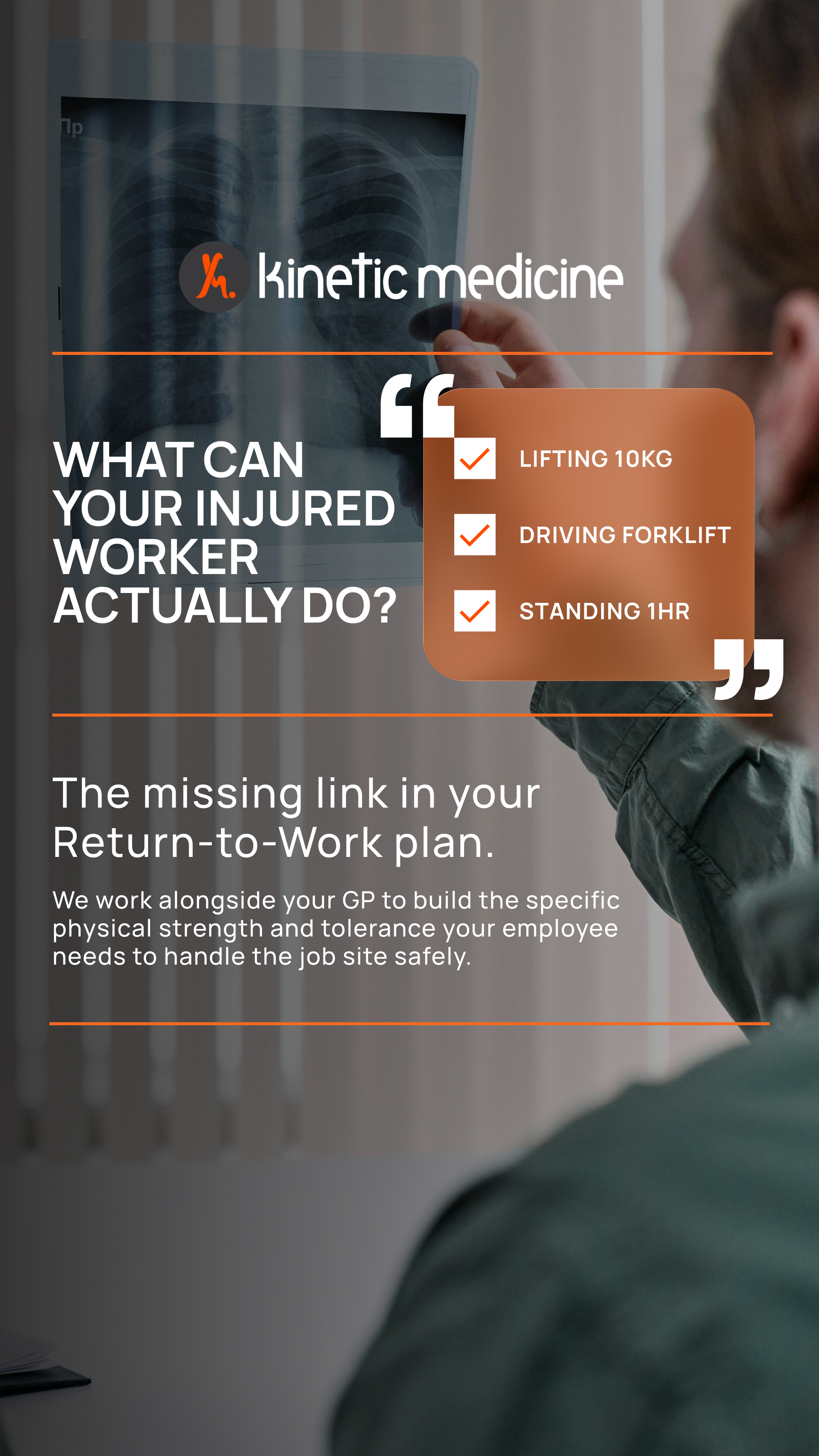 Occupational rehabilitation — allied health team