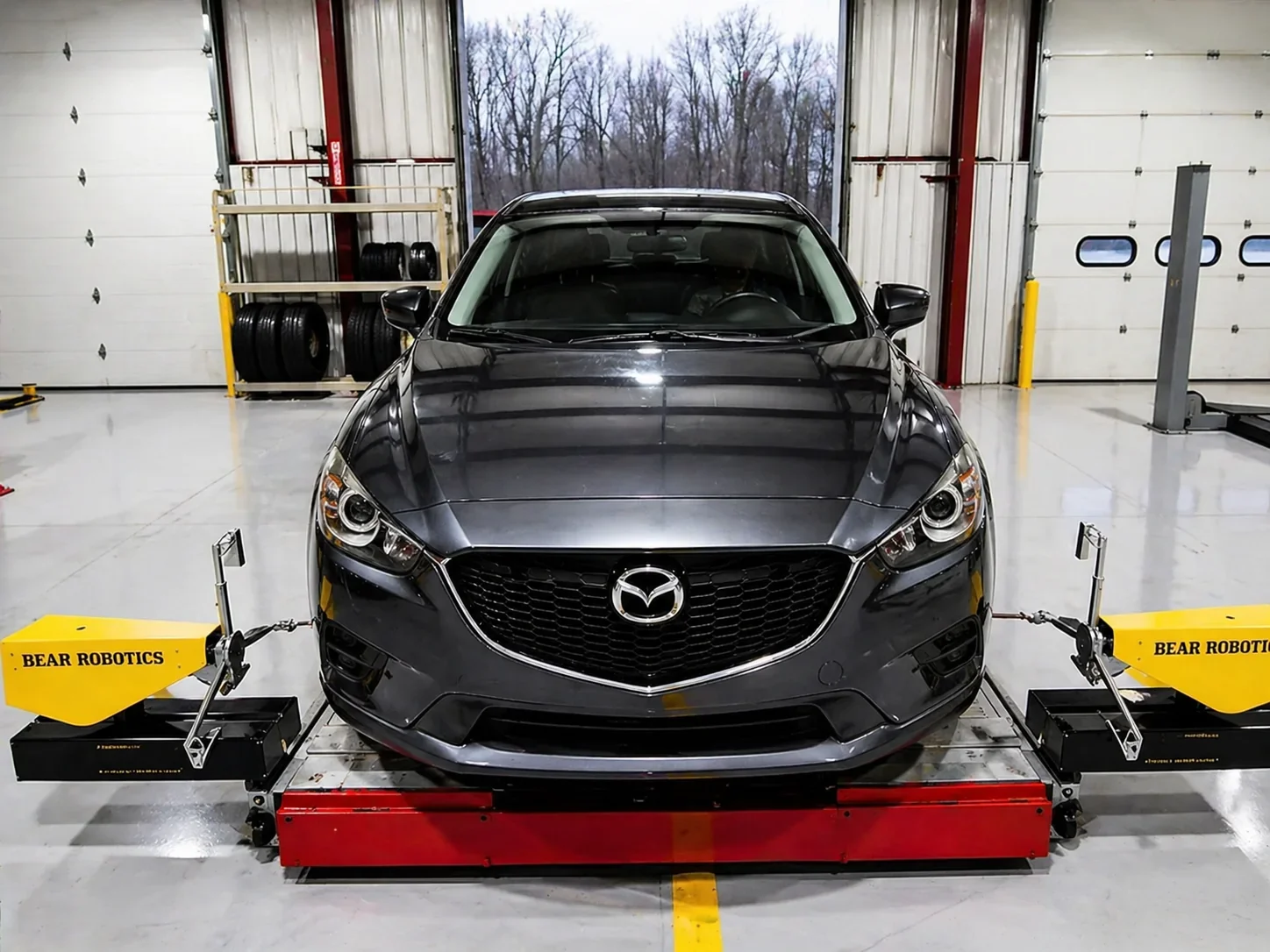 Bear robotic wheel alignment equipment