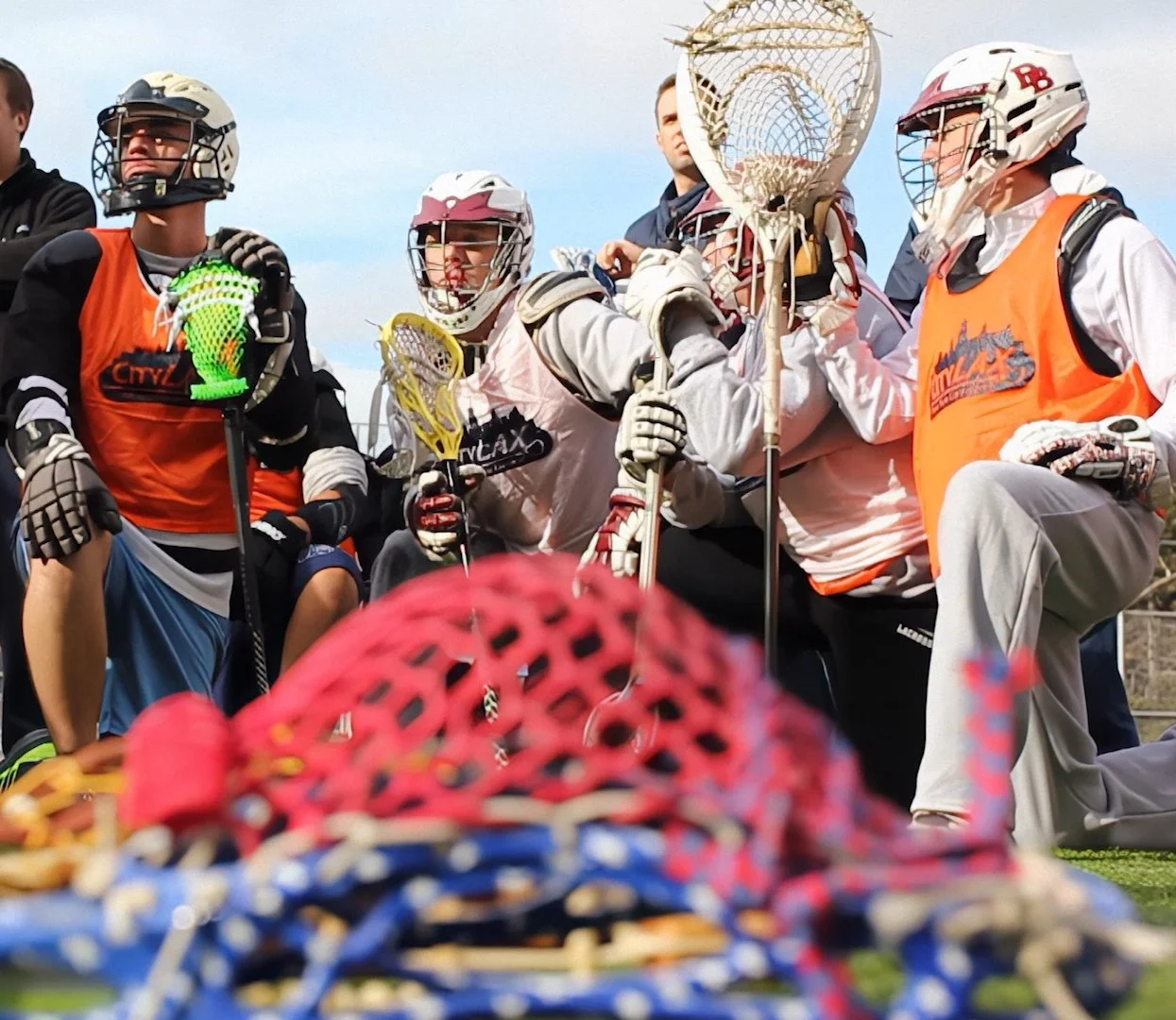 Lacrosse player meeting