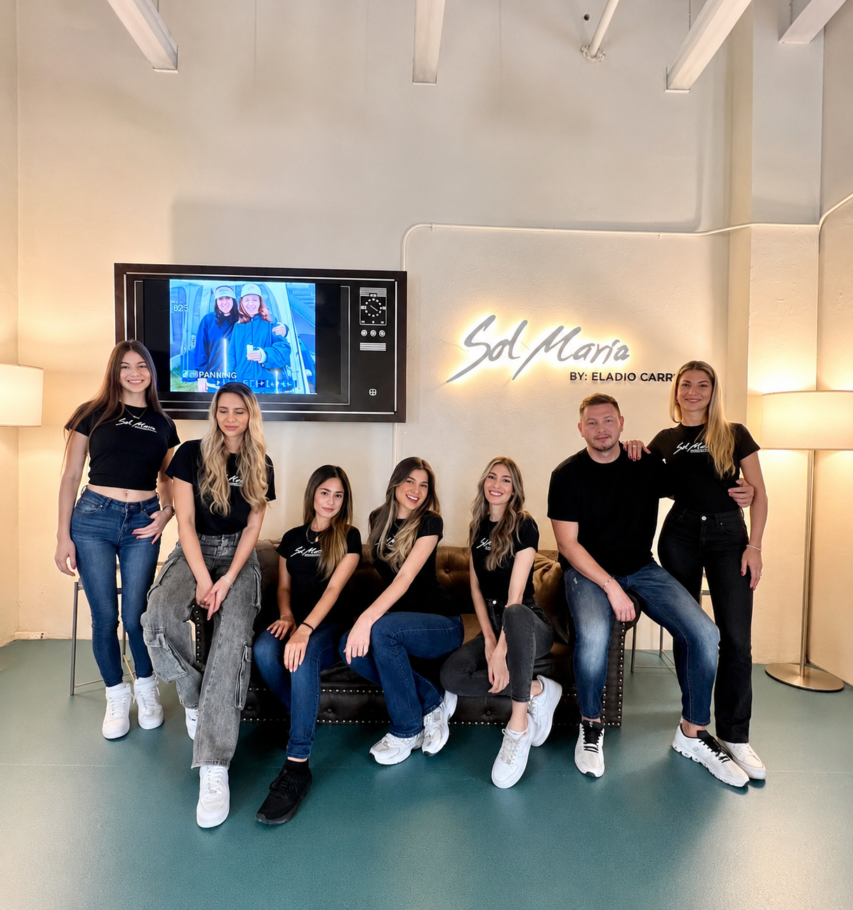 Professional pop-up staff supporting a branded retail experience in Miami