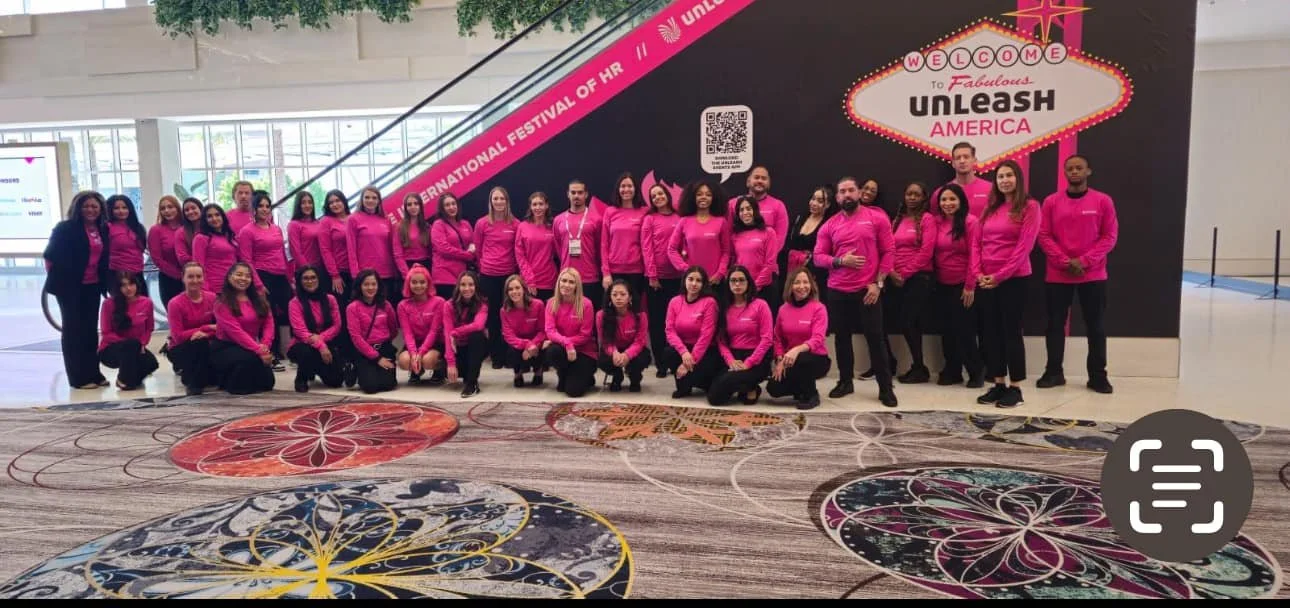 Event staff supporting a Las Vegas trade show booth