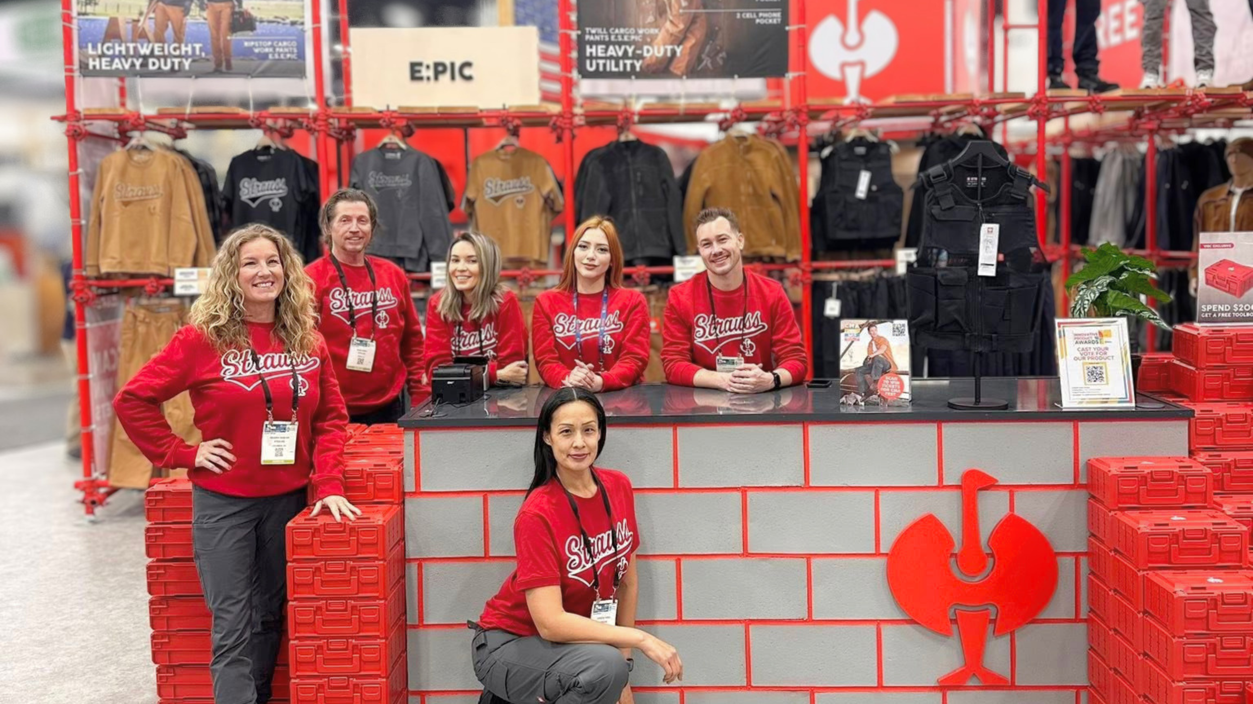 Vetted booth staff assisting corporate tradeshow footprints