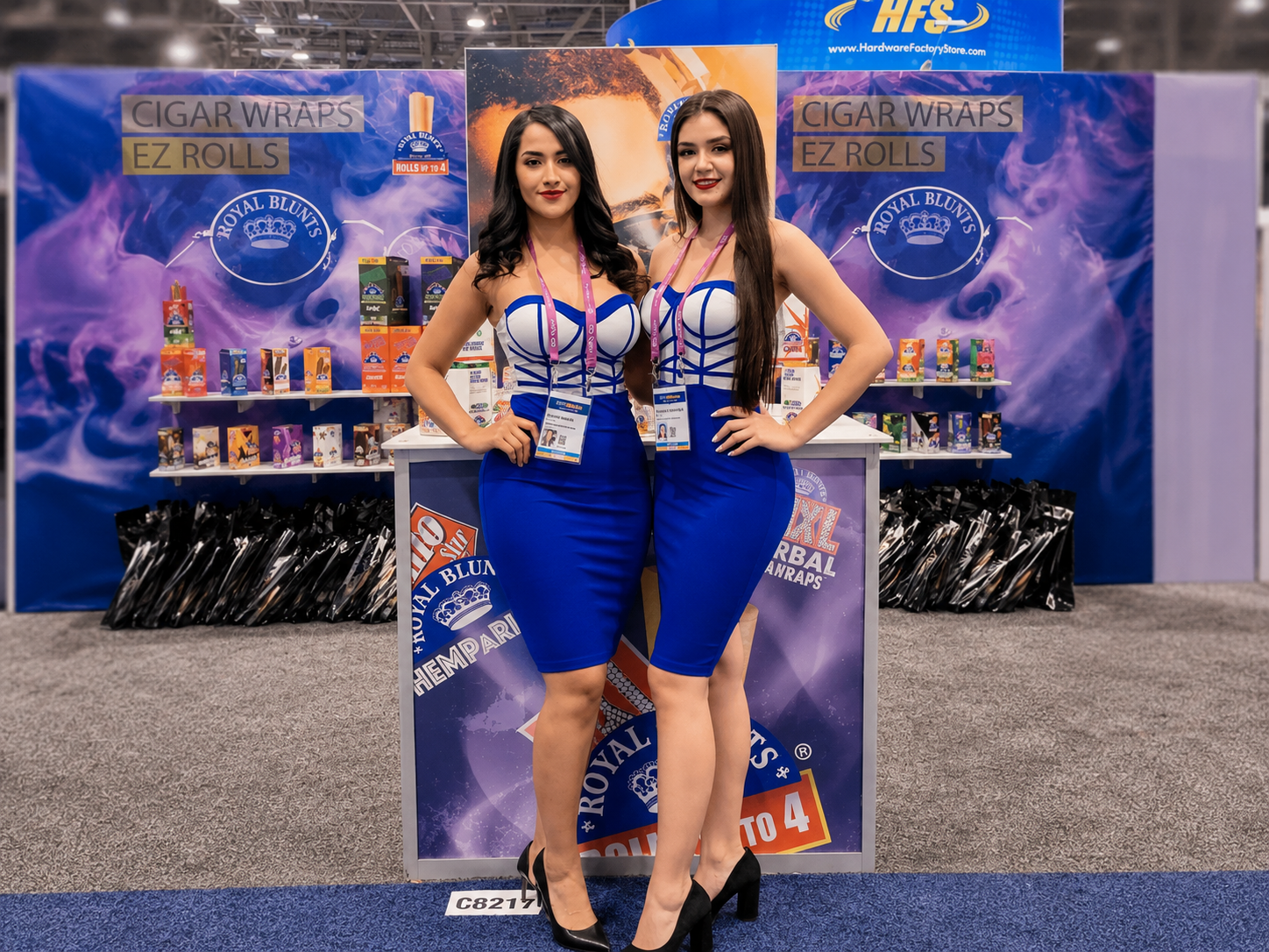 Las Vegas promotional models working at a live event
