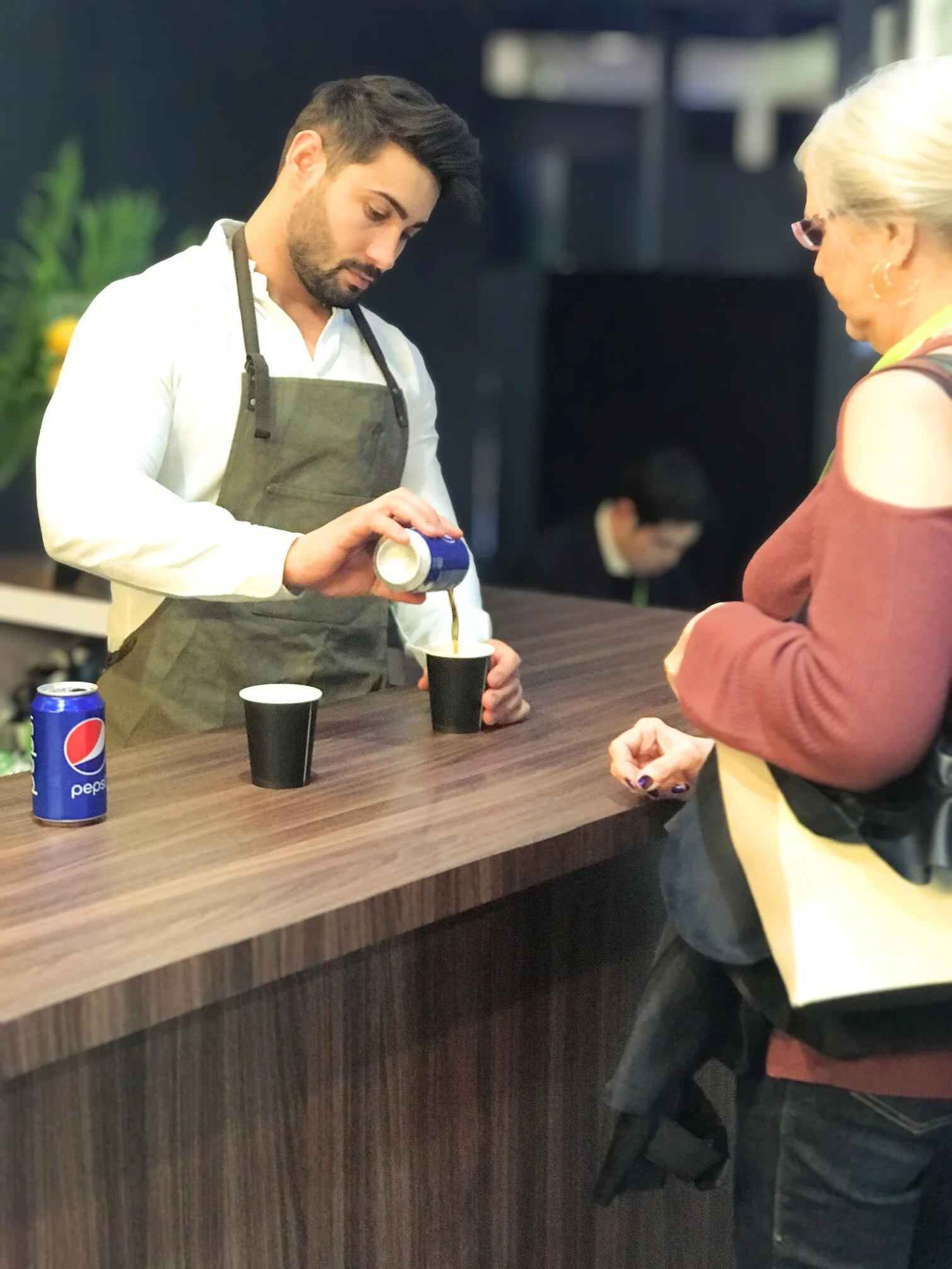 Hospitality bartender and server at a Las Vegas convention