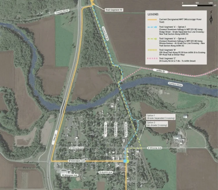 map of planned trail expansion