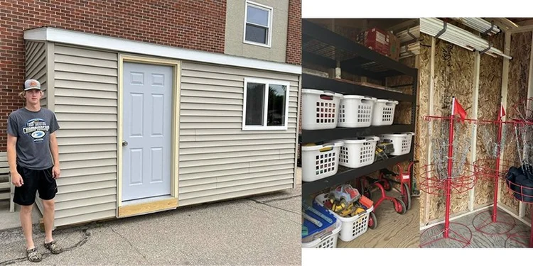 Immanuel Lutheran outdoor active recess storage shed