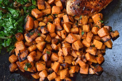 Honey Roasted Sweet Potatoes