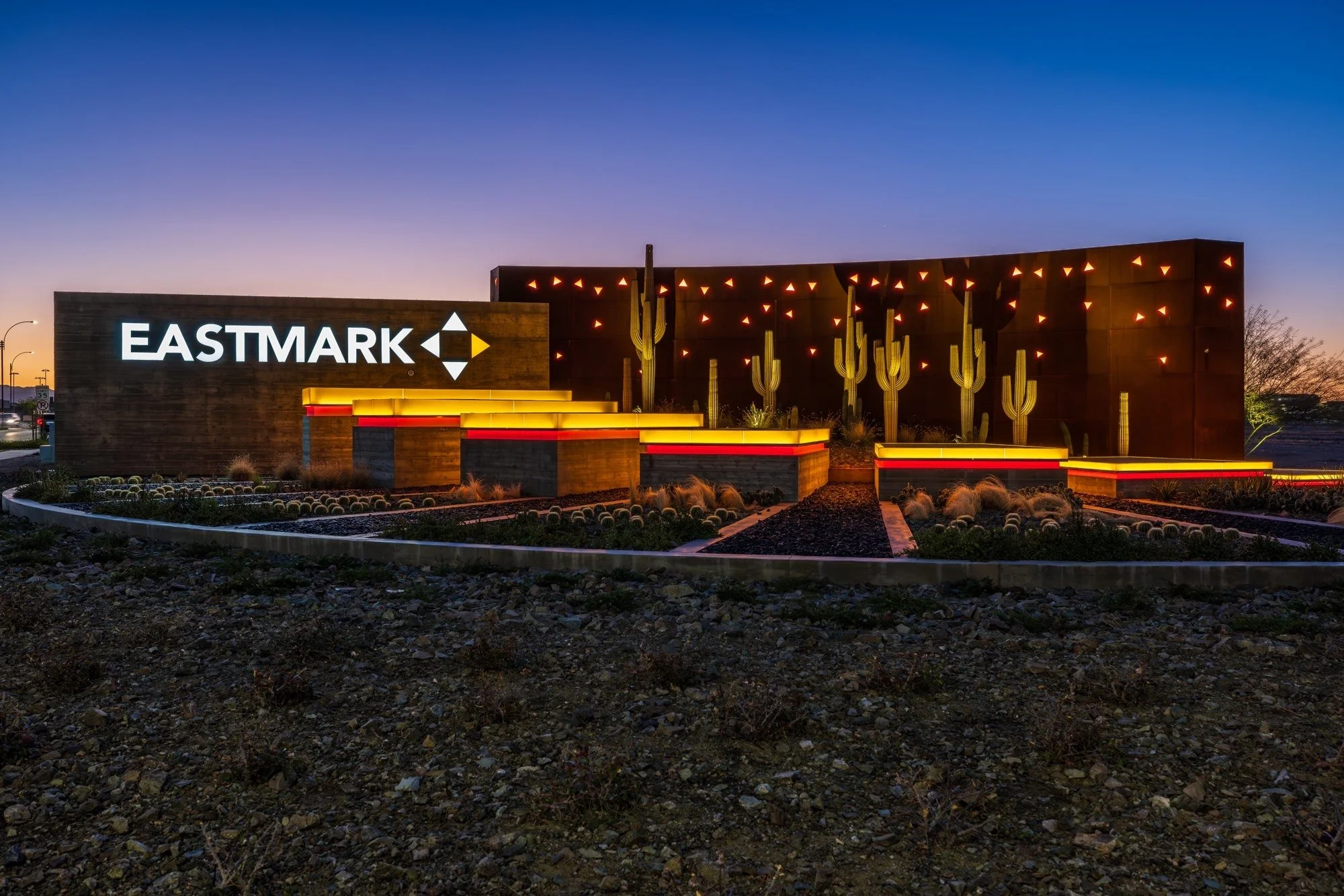 Eastmark Entry Monument in Mesa, Arizona — project view 3