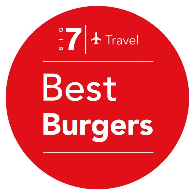 Big 7 Travel Best Burgers badge