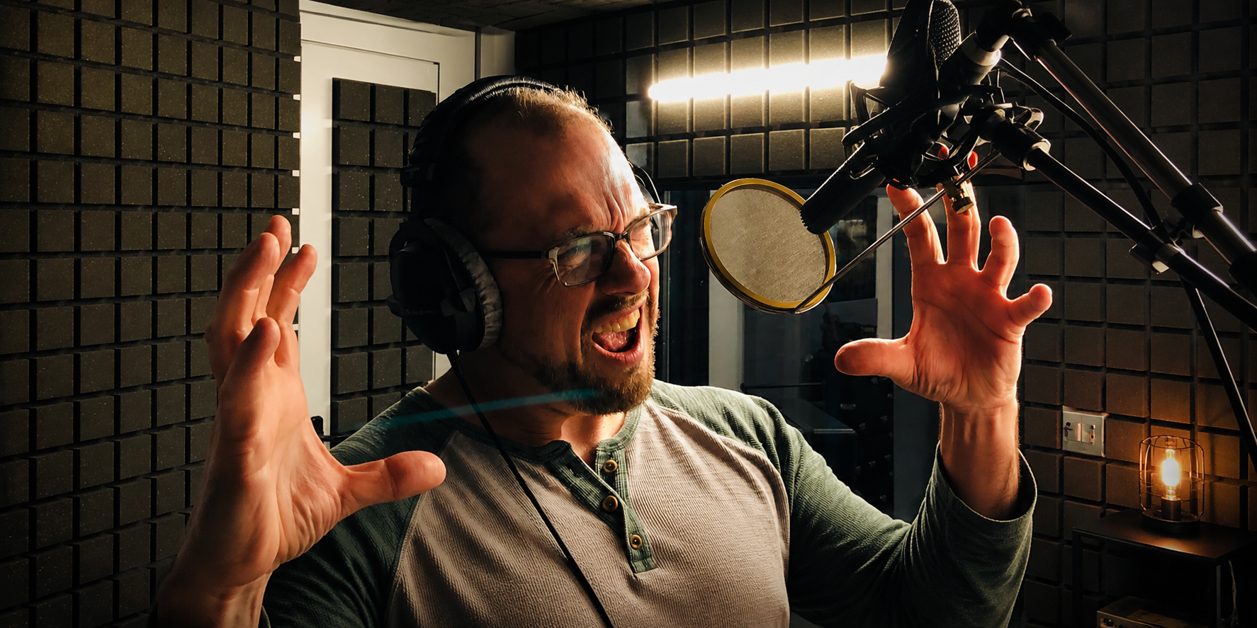 Eric Smies in the studio