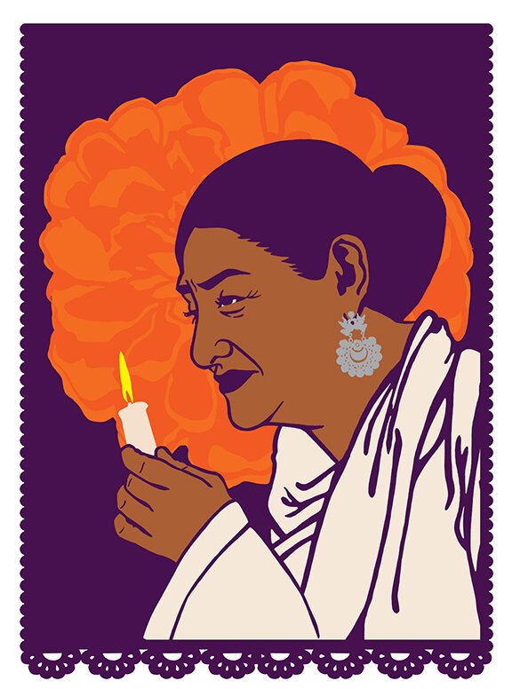 Light the Way for the Spirit of the Ancestors by Melanie Cervantes.
