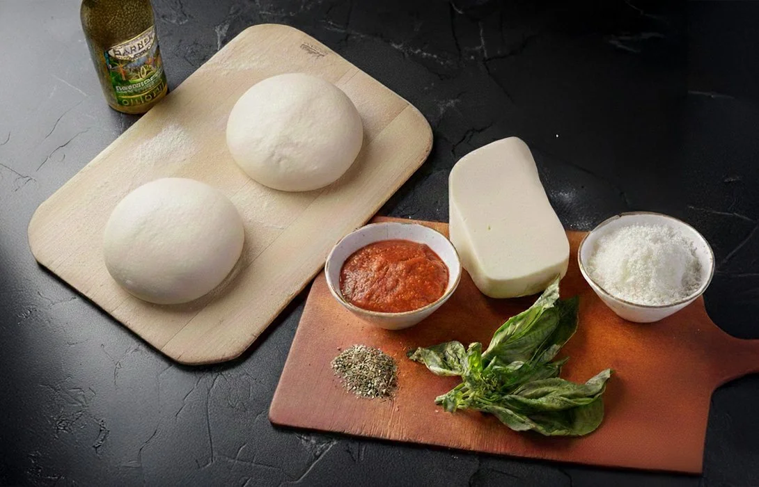 DIY Pizza Kit ingredients