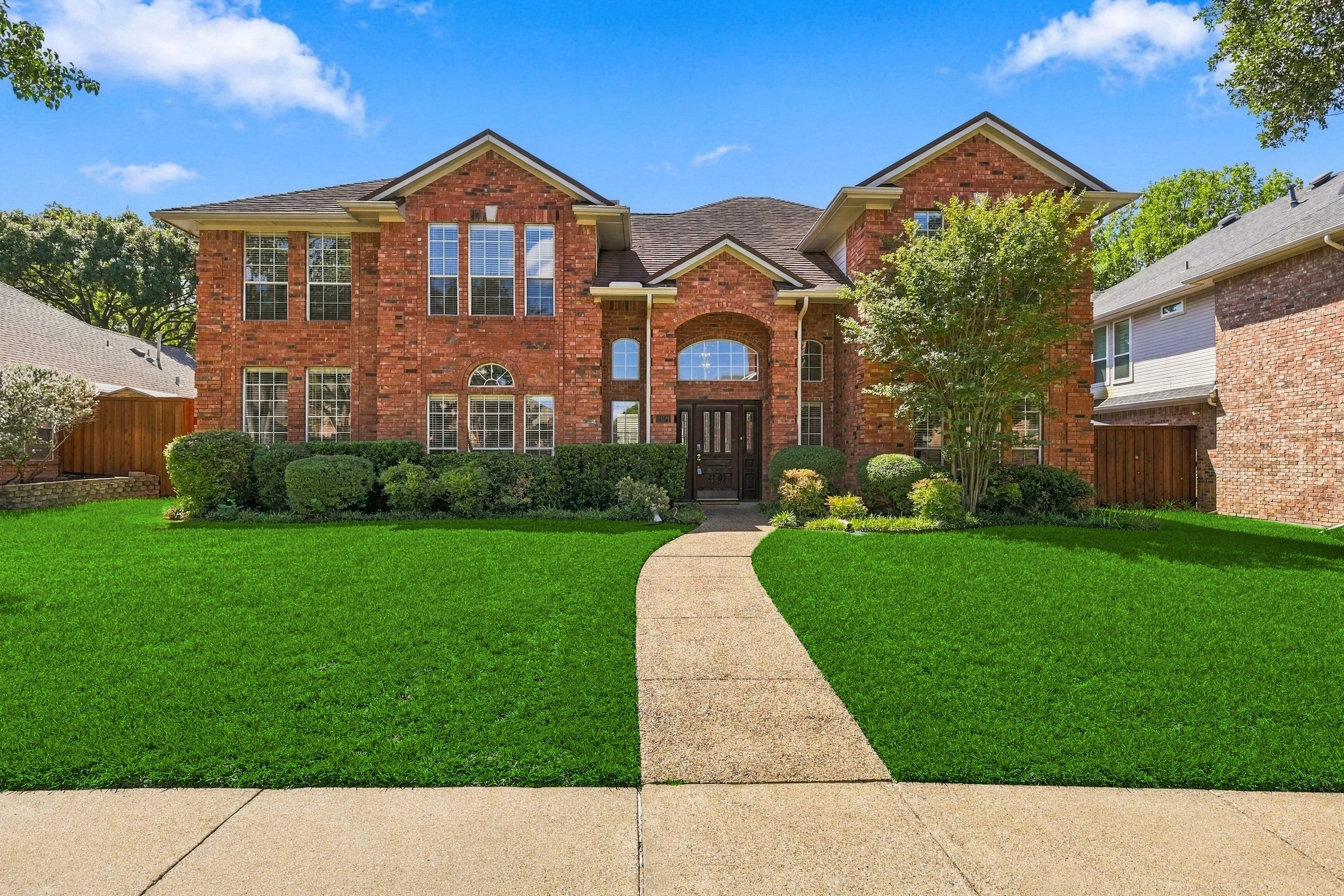 Home exterior before virtual twilight