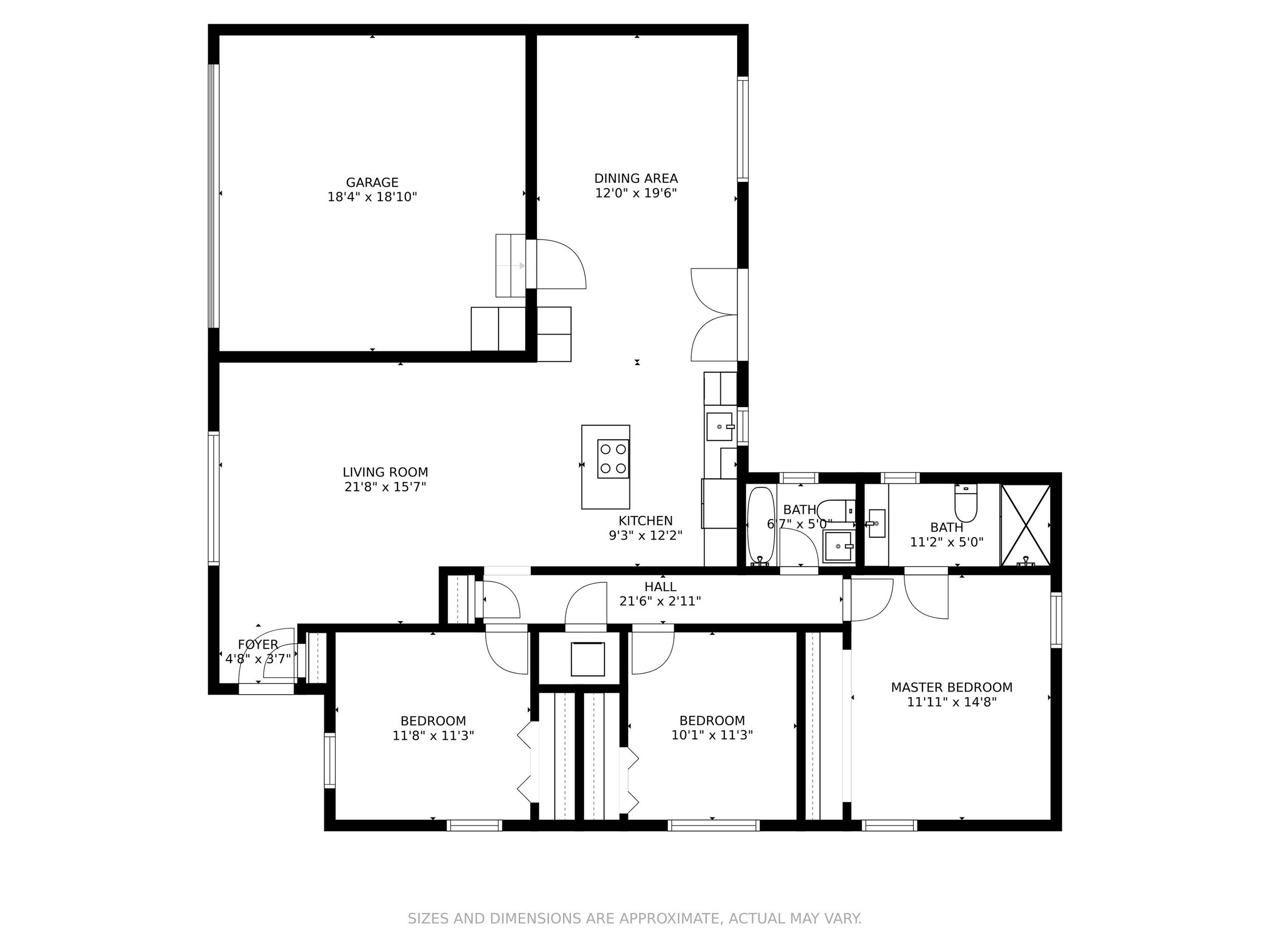 Example measured floorplan