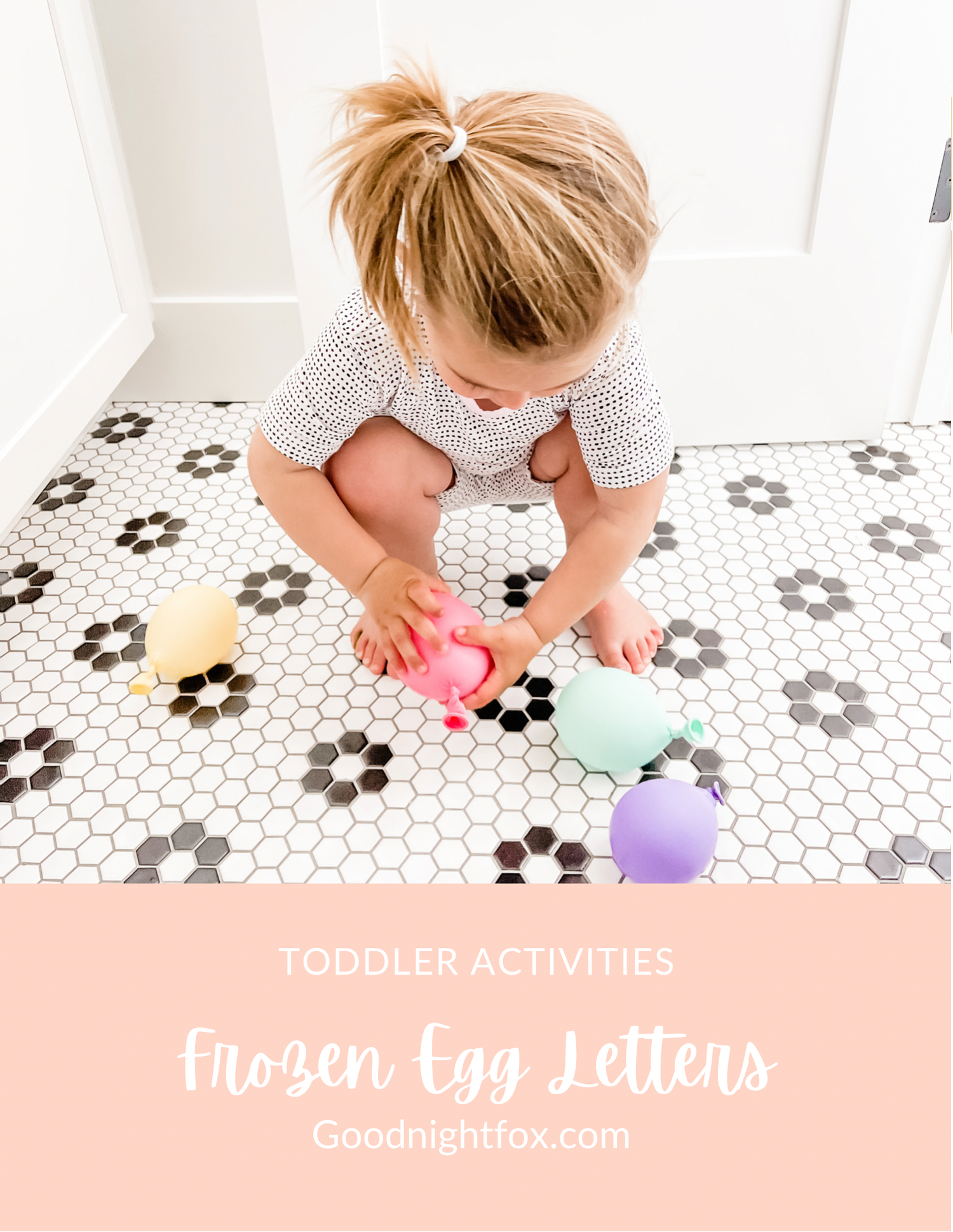 Alphabet letter ice eggs