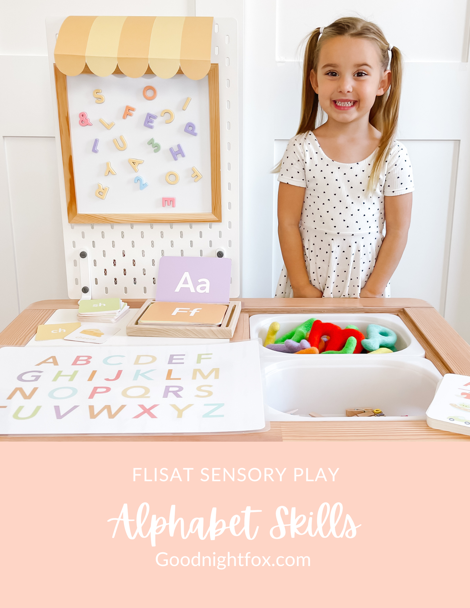 Alphabet letter sensory play activities