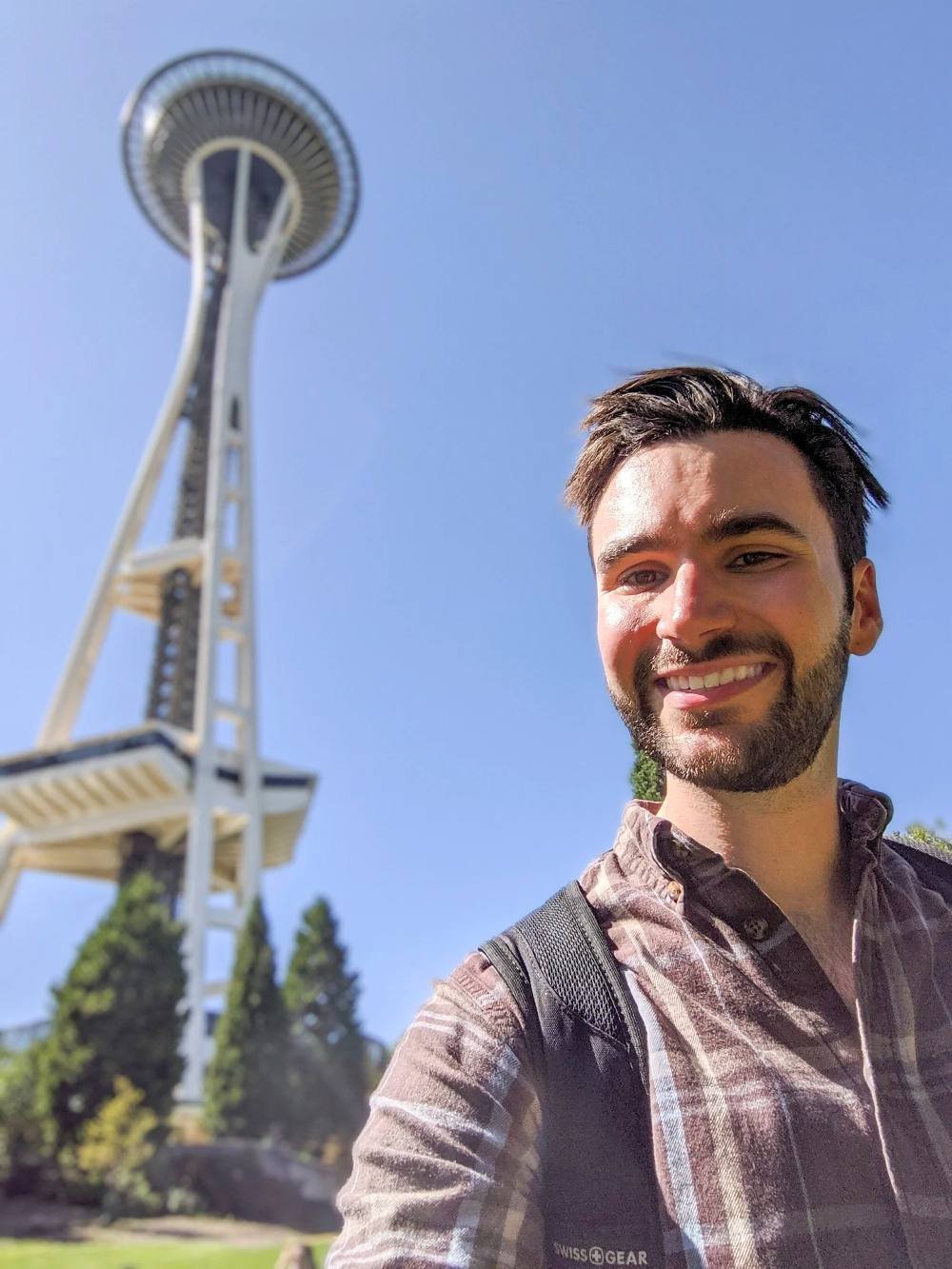 Brian in front of the Space Needle in Seattle