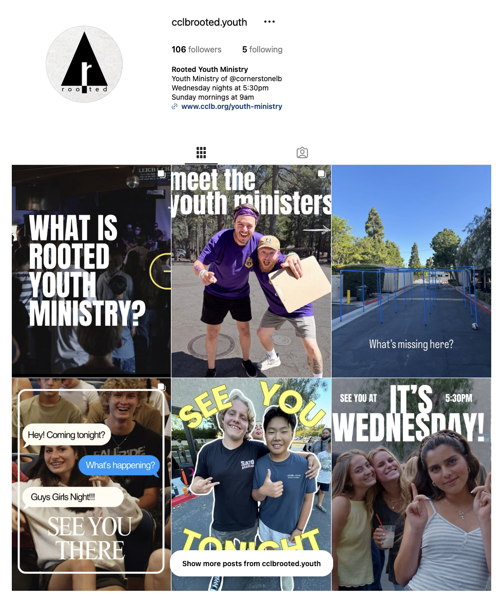 Follow Rooted Youth on Instagram