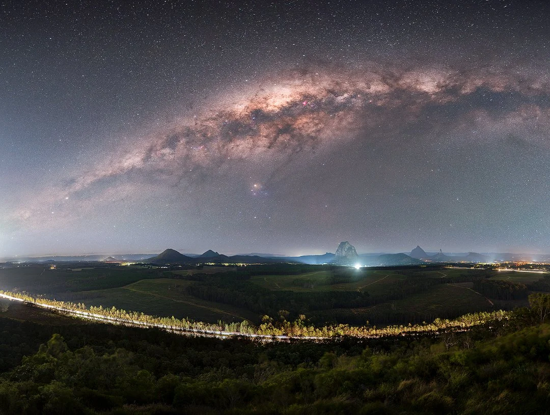 Milky Way panorama from Wildhorse Mountain Lookout