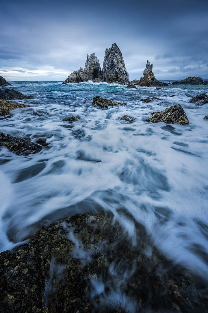Camel Rock Bermagui — monochrome conversion, Sapphire Coast NSW