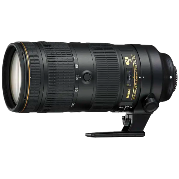 Nikon 70-200mm f/2.8 telephoto zoom lens for compressed landscapes and detail work