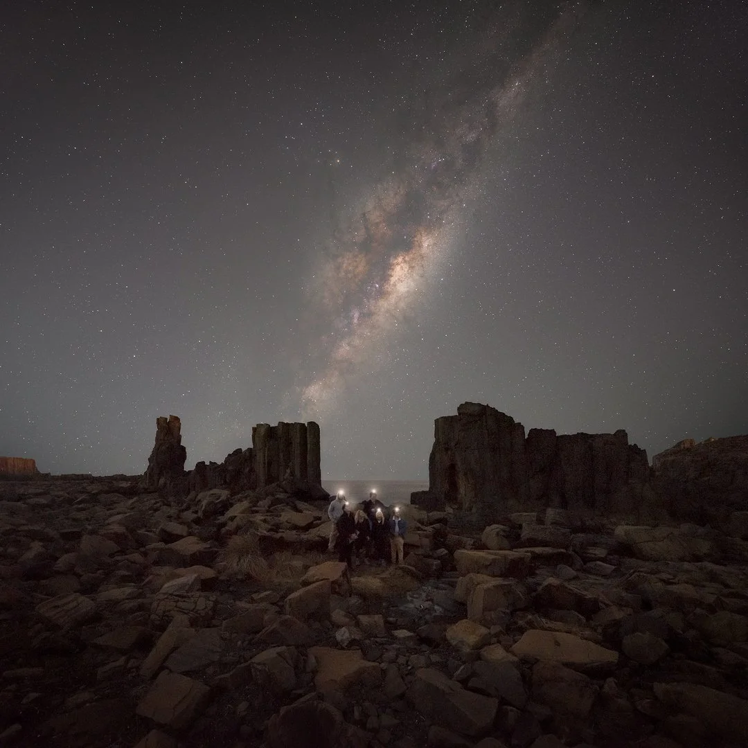 Workshop group under the Milky Way at Bombo