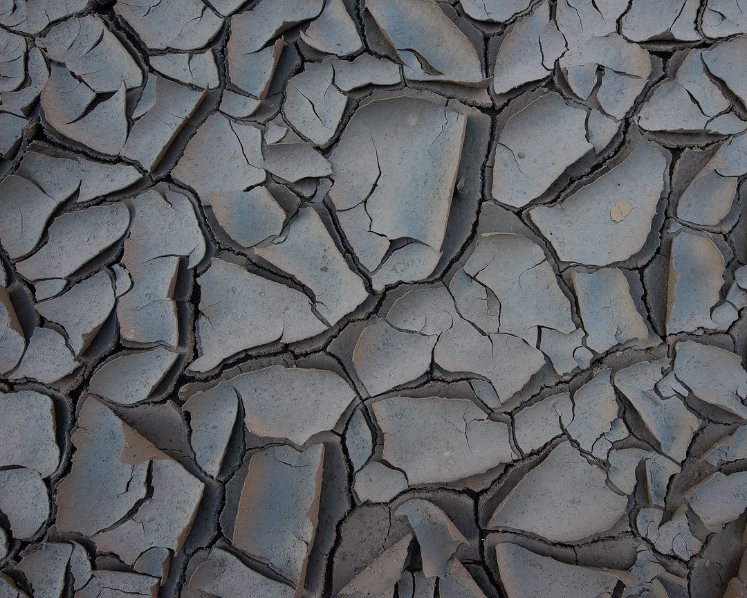 Before edit: Mud Factory Butte image (low contrast and colour separation)
