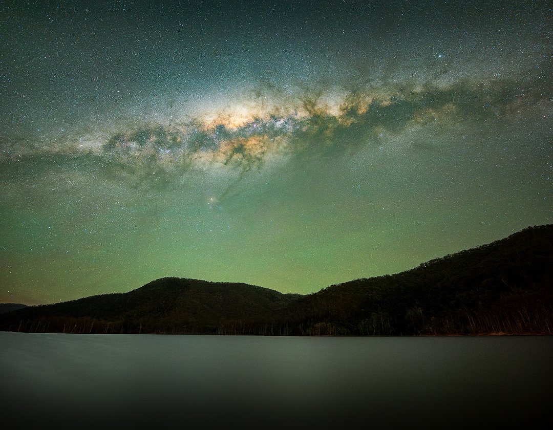 Borumba Dam astrophotography workshop location with Milky Way