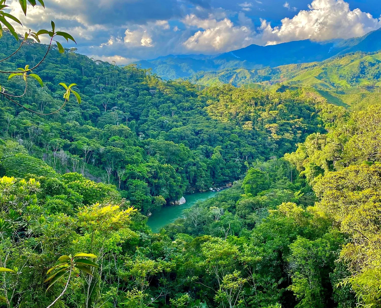 The Cocorná river valley