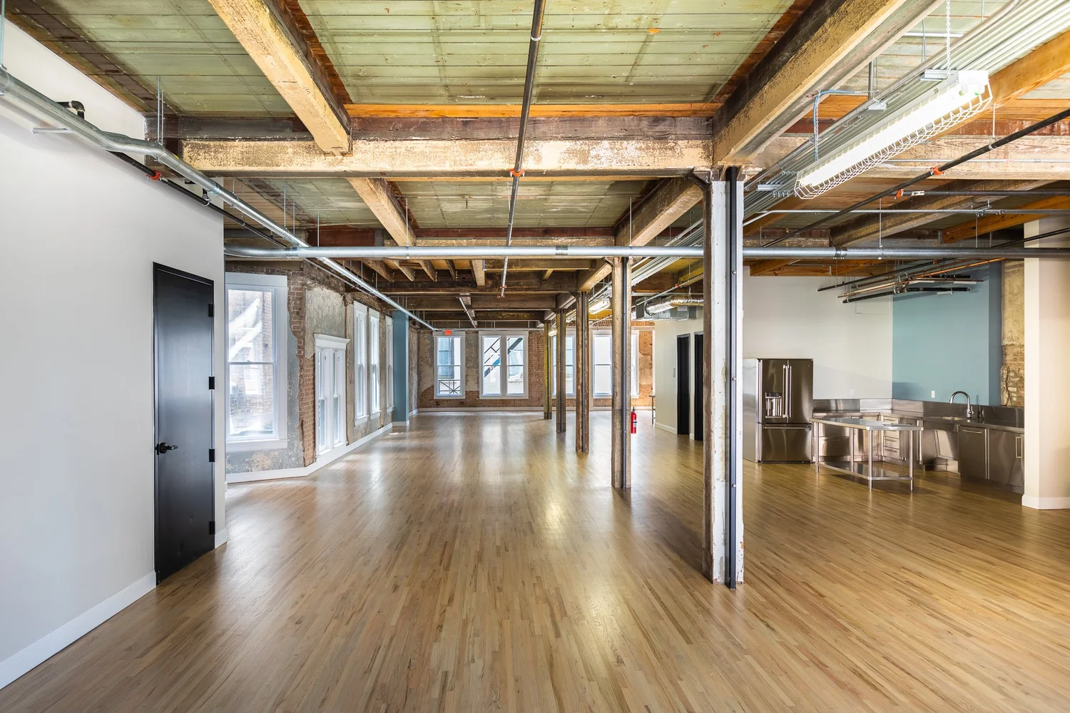 Restored Main Street office with original architectural details