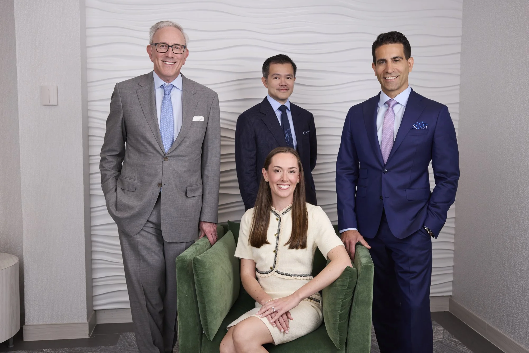 Business portraits from a corporate team headshot session in NYC