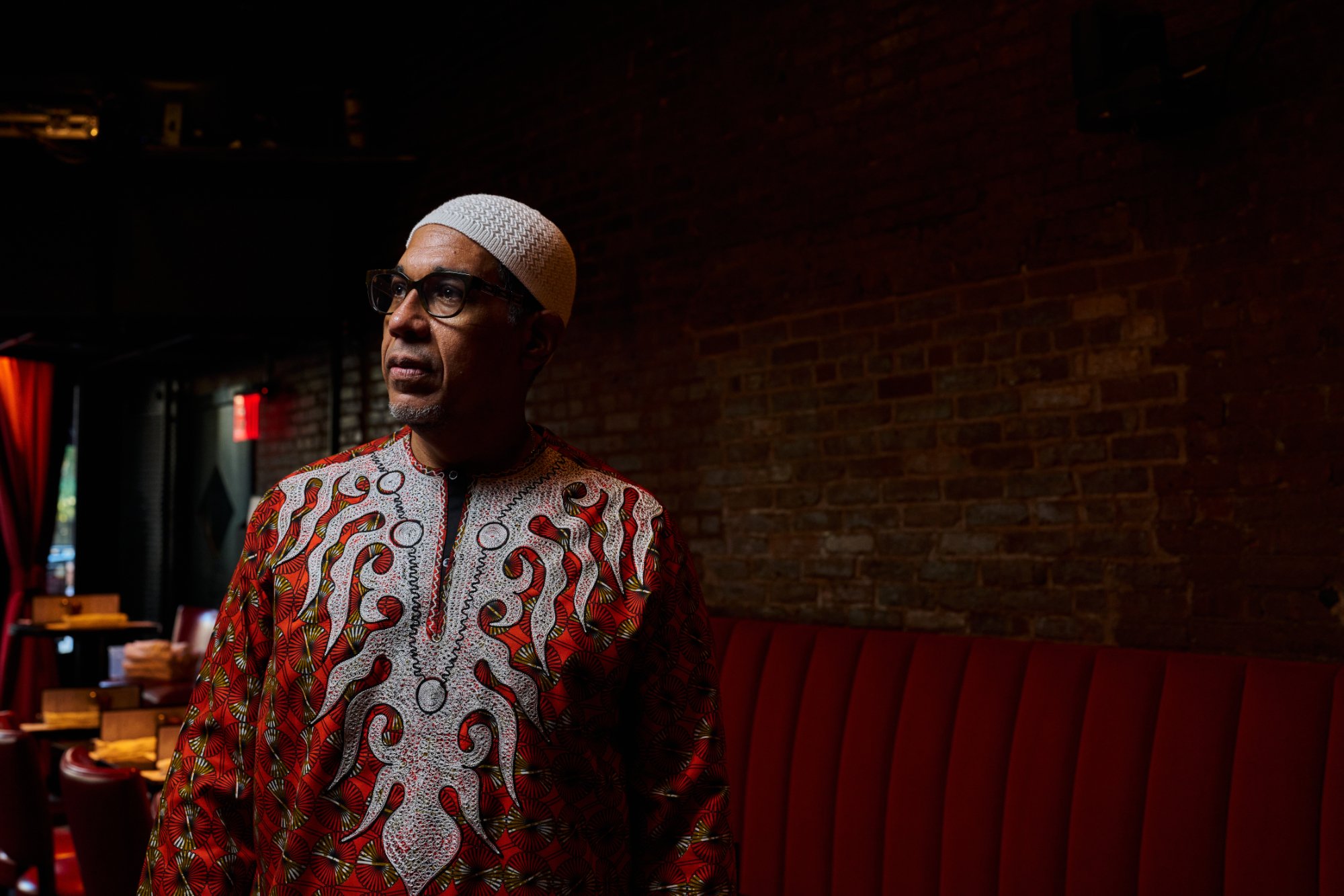 Portrait of a musician photographed in Manhattan, NY