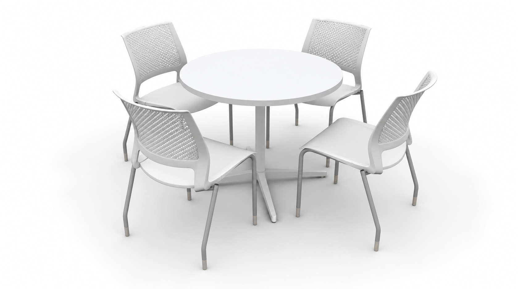 White café table and chairs