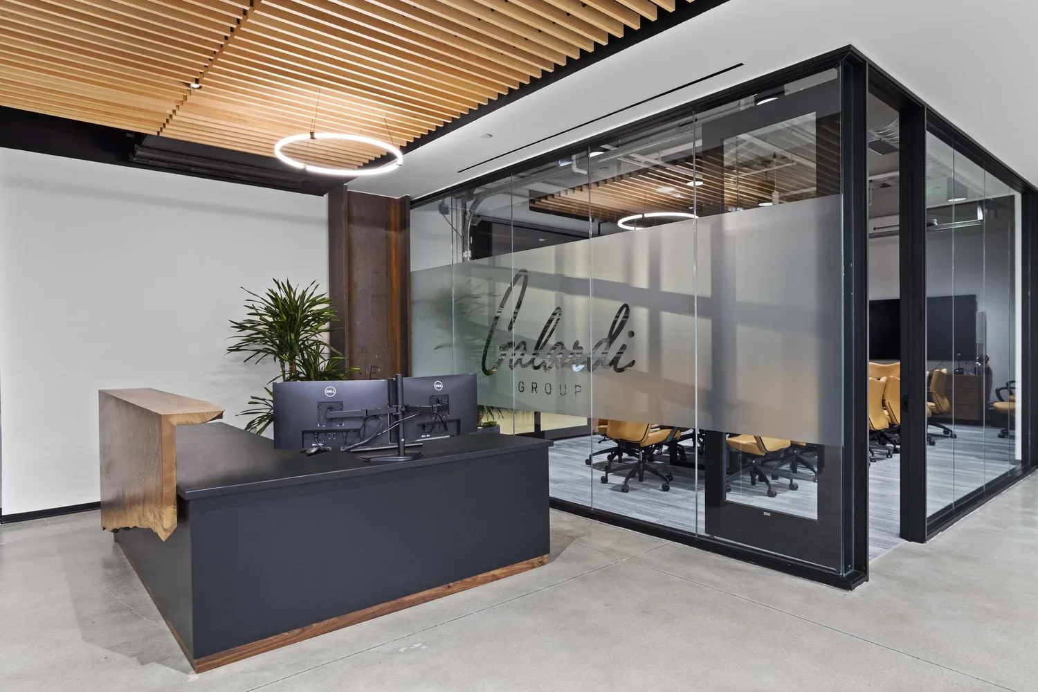 Collaborative office spaces and workstations by Source COI