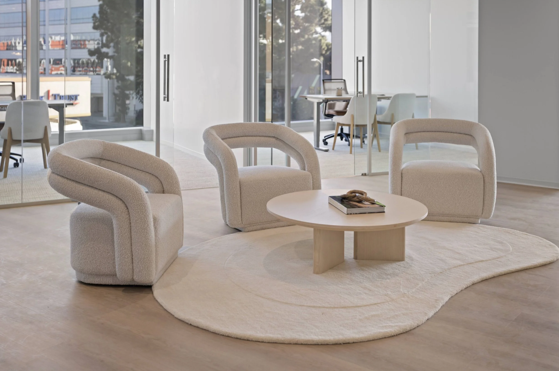 Office furniture installed by the Solve team