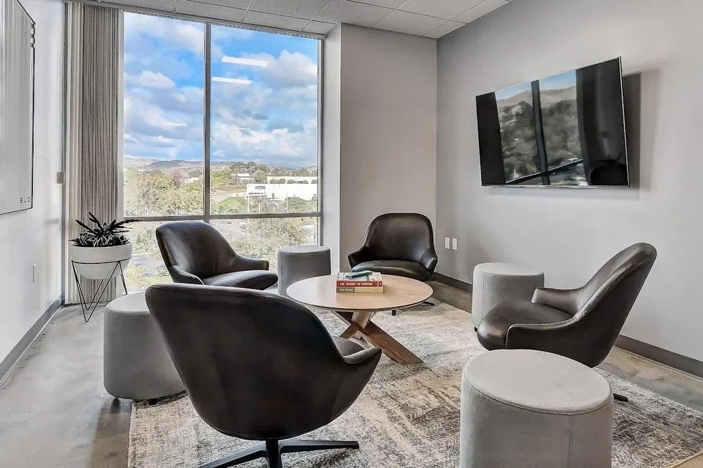 Source COI commercial office furniture in a designed workplace