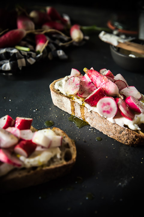 Fresh Ricotta & Radish Toast