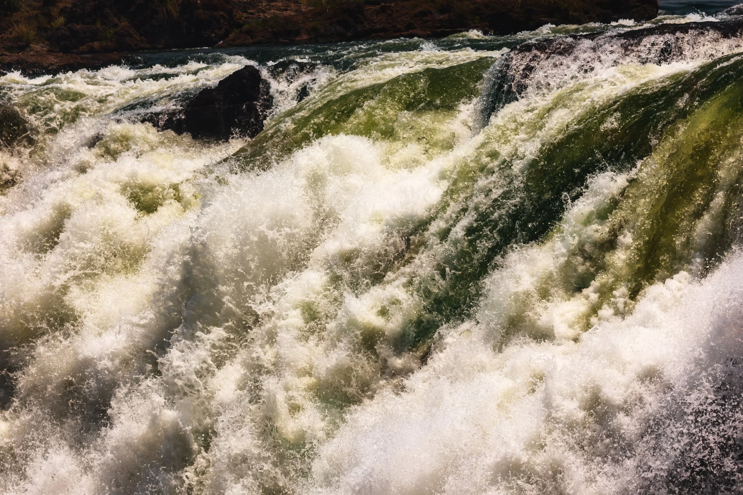 Victoria Falls punched in detail