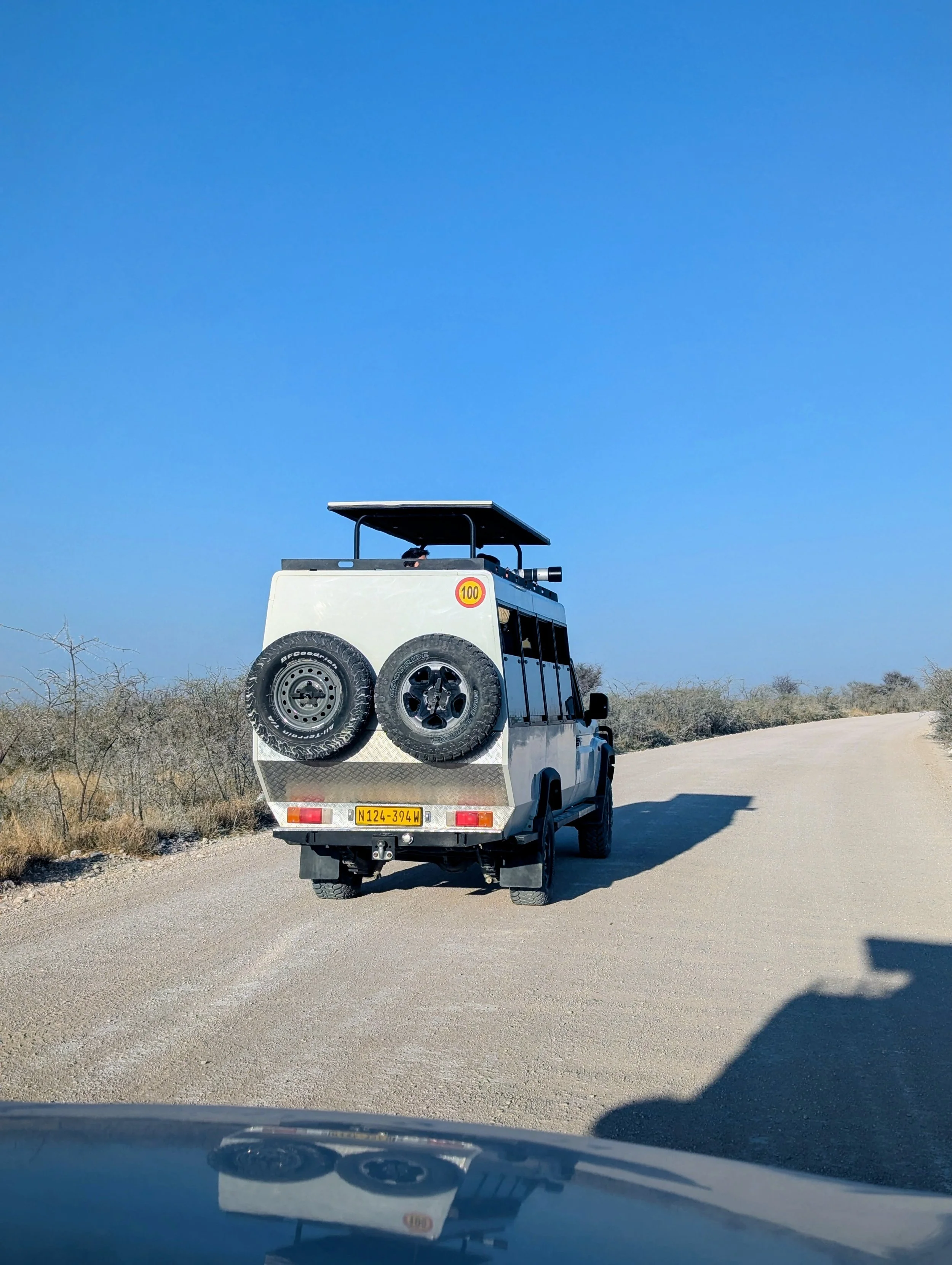 Shooting from vehicle Etosha