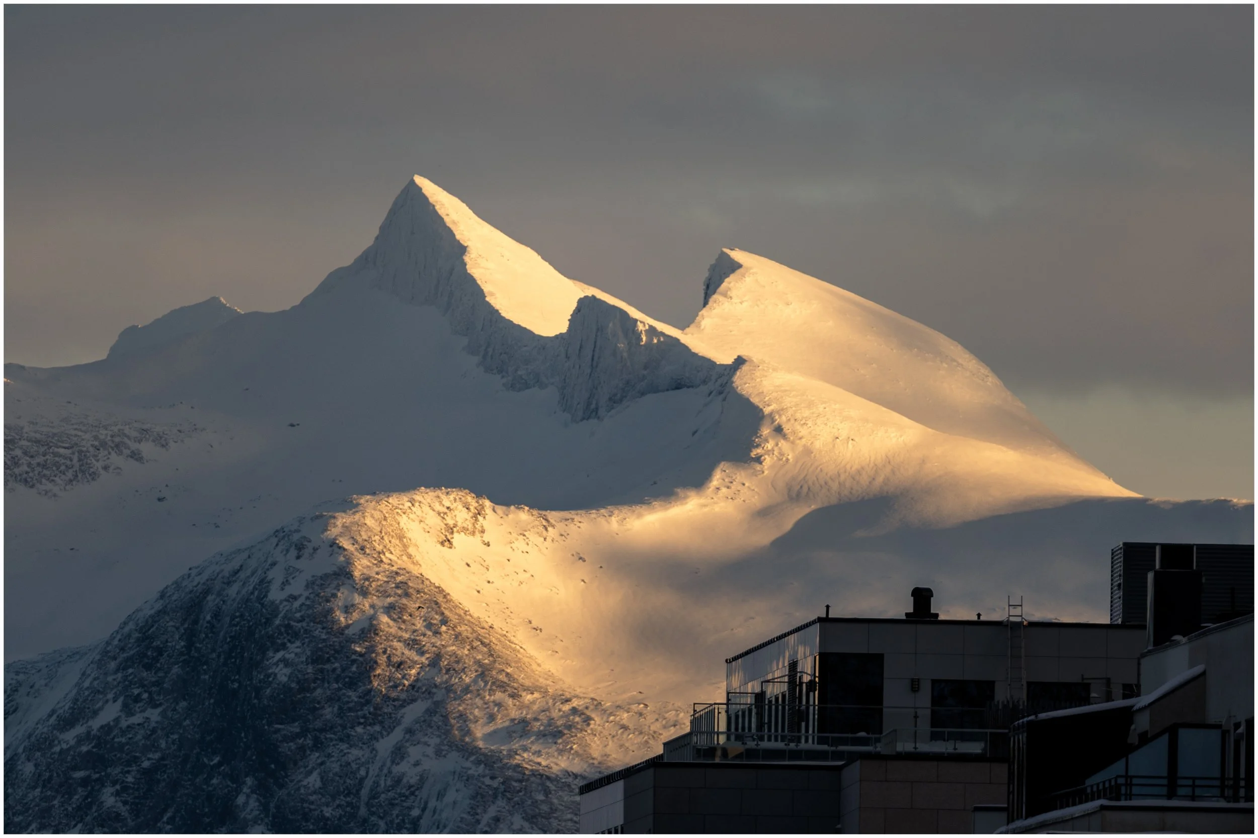 Mountain light from the ferry